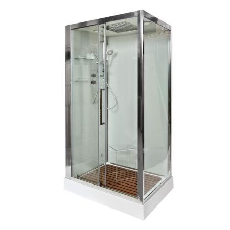 Душевая кабина AvaCan Z120 120х90 прямоугольная с крышей ориентация универсальная