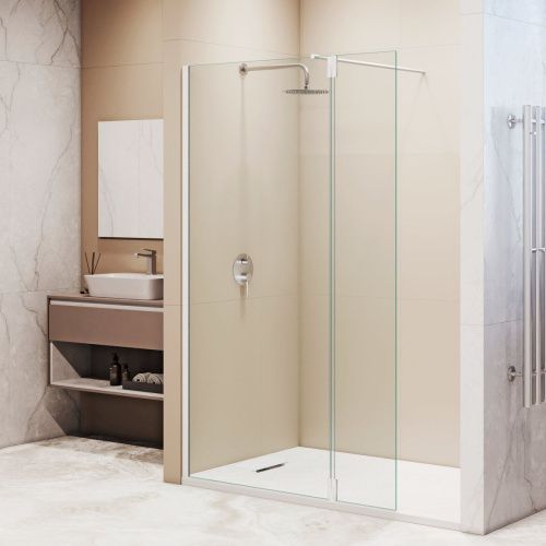 Душевая перегородка RGW Walk In 351005063-15 60х195 стекло прозрачное профиль белый - фото 2