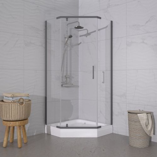 Душевой уголок Тритон Дека Щ0000073925 90х90 стекло прозрачное профиль хром с поддоном - фото 4