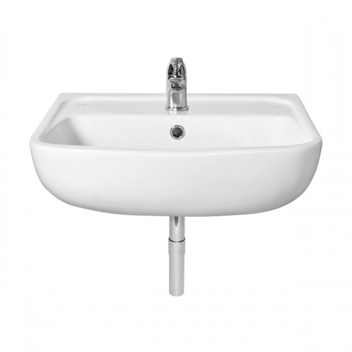 Раковина из сантехнического фарфора Santek Лонги 1WH501755 42х55 подвесная цвет белый - фото 4