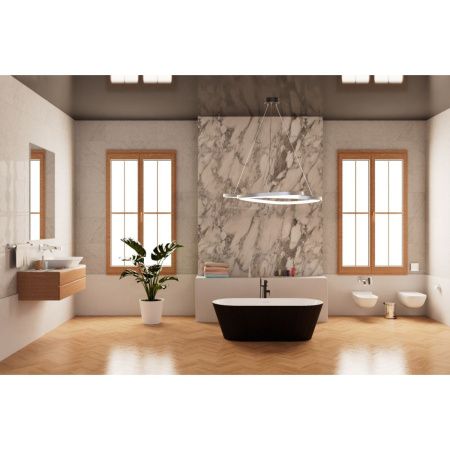 Ванна акриловая Frank 12514 170х75 отдельностоящая овальная с ножками