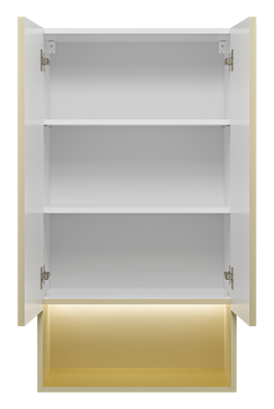 Шкаф Brevita Vega VEG-08060-031 60х32х110 подвесной цвет бежевый/золотой