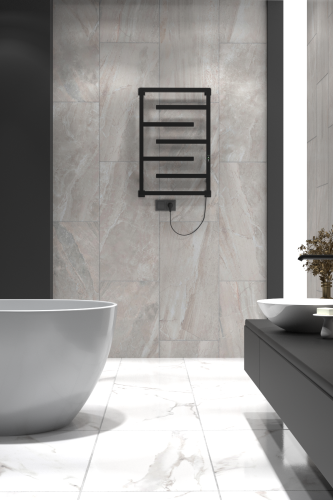 Полотенцесушитель Indigo Delos DGD80-50BRRt 53х80 электрический черный муар - фото 2