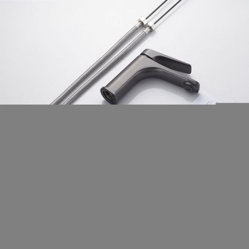 Смеситель Shevanik S4201T на раковину оружейная сталь - фото 4