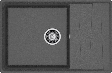 Кухонная мойка Granfest Level LV-760L графит 76х50 цвет графит поверхность матовая