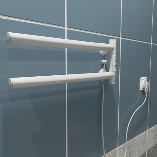 Полотенцесушитель Маргроид Cook Cook-1840-1049-9016R 41х19 электрический белый матовый - фото 3