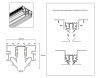 Шинопровод низковольтный для монтажа в натяжной потолок Ambrella Light Track System (Трацк Сыстем) GL1945