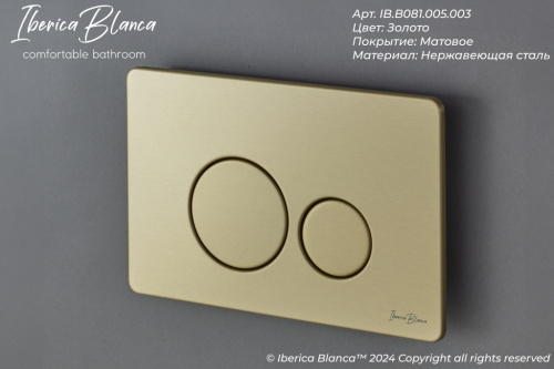 Кнопка смыва Iberica Blanca INOX-O IB.B081.005.003 - фото 3