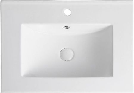 Тумба с раковиной Orange Line Li-60Tub+Ra 60х50 подвесная цвет черный