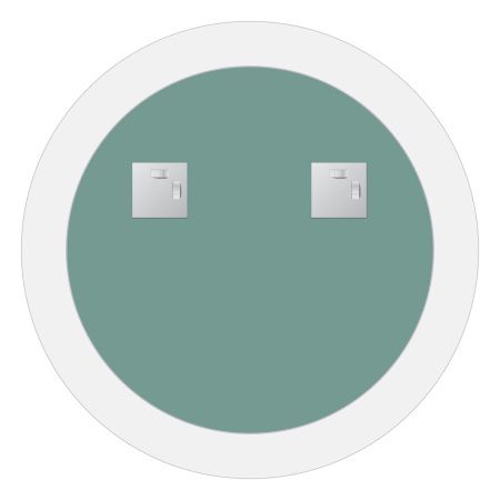 Зеркало Evoform Fashion BY 0409 60х60 подвесное