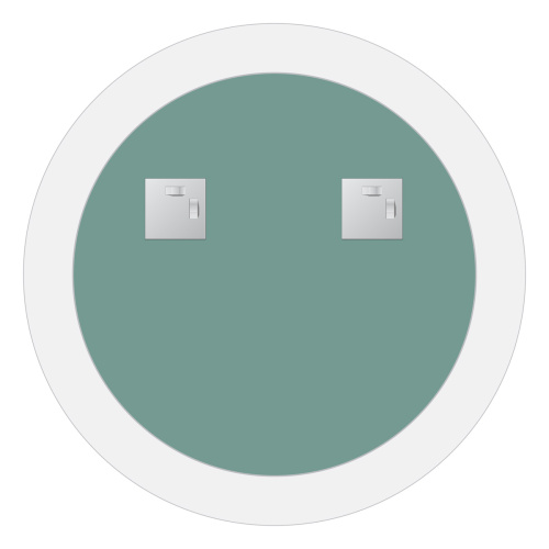 Зеркало в ванную Evoform Fashion BY 0409 60х60 цвет хром - фото 3