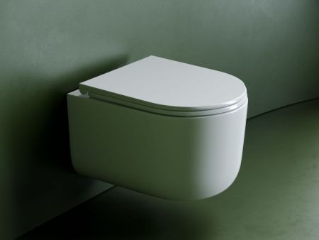 Унитаз подвесной Ceramica Nova ULMA CN4006T белый с сиденьем микролифт безободковый смыв торнадо