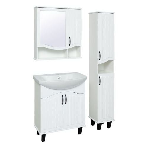 Зеркало-шкаф RUNO Марсель 00-00001202 60х75 подвесной цвет бежевый - фото 4