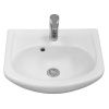 Раковина из сантехнического фарфора Santek Азов WH112449 50х40 накладная цвет белый