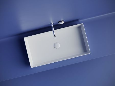 Раковина из сантехнического фарфора Ceramica Nova ELEMENT CN6071 70х40 накладная цвет белый без отверстий под смеситель