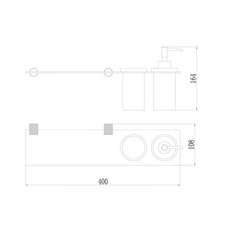 Дозатор для жидкого мыла Savol S-002169HB