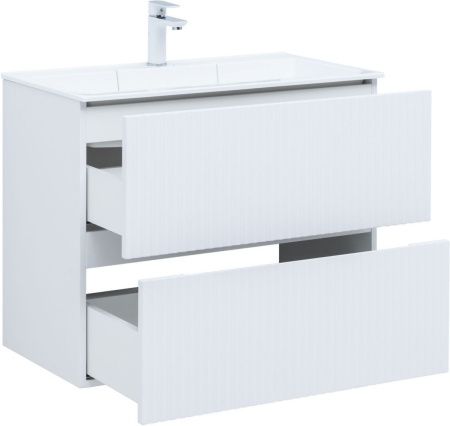 Тумба под раковину Aquanet Джейн 00313286 80х40 подвесная цвет белый