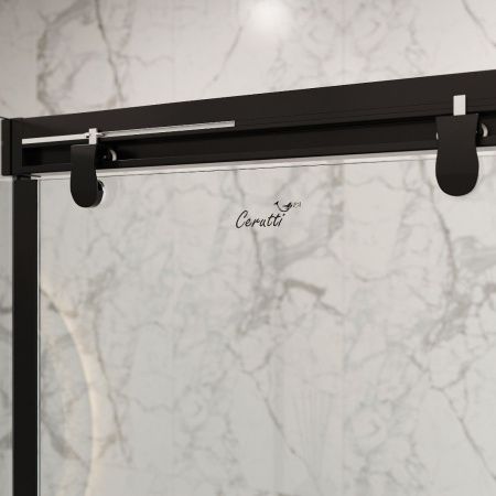 Душевой уголок Cerutti SPA MARBELLA 120B L 120х80 стекло прозрачное профиль черный без поддона