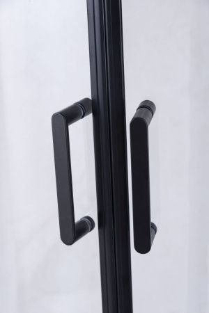 Душевой уголок Niagara Nova 681308111BLACK 90х90 стекло прозрачное профиль черный без поддона