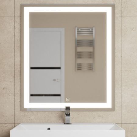 Зеркало с подсветкой и антизапотевателем Uperwood Tanos 291020221 70х80 подвесное