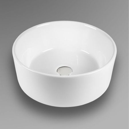 Раковина из сантехнического фарфора Bond Circle S53-390 40х40 накладная цвет белый без отверстий под смеситель