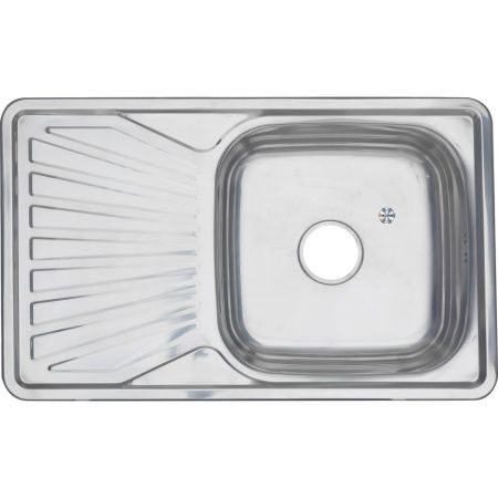 Кухонная мойка Melana 217 t (*10) 80х50 цвет хром поверхность полированная