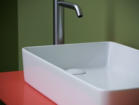 Раковина из сантехнического фарфора Ceramica Nova ELEMENT CN5048 60х30 накладная цвет белый без отверстий под смеситель