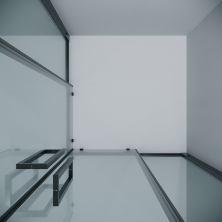 Душевой уголок Grossman Cosmo 300.K33.02.1010.42.00 100х100 стекло прозрачное профиль графит матовый без поддона