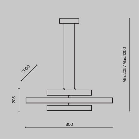 Люстра подвесная Maytoni Origami Modern MOD163PL-L38W4K