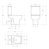 Унитаз напольный с бачком BelBagno AURORA BB8604CPR-SC белый с сиденьем микролифт безободковый каскадный смыв