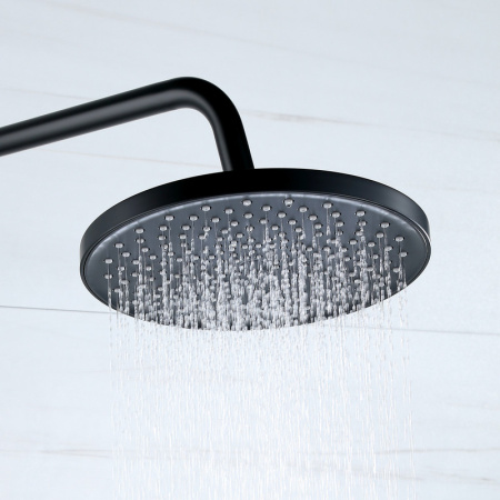 Верхний душ Bond Circle B01-9988 черный матовый