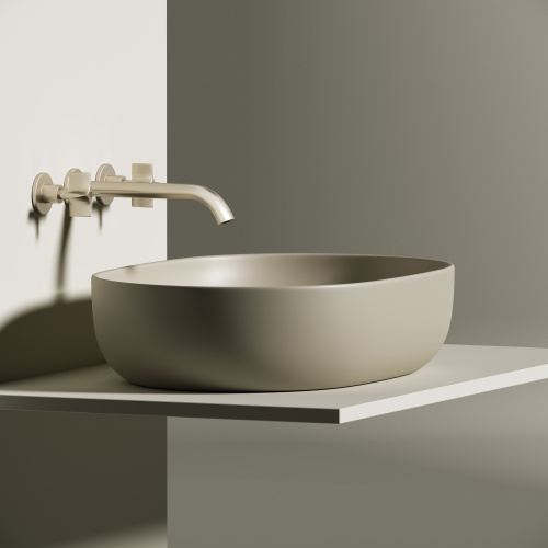 Раковина Ceramica Nova ELEMENT 60 см CN6047MC накладная цвет капучино матовый - фото 4