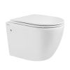 Унитаз подвесной Abber Bequem AC1103 белый с сиденьем микролифт безободковый каскадный смыв