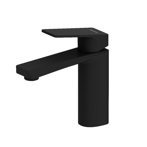 Смеситель Damixa Merkur 400210300 на раковину/на столешницу черный без термостата