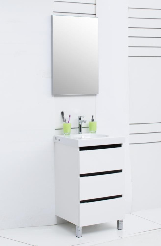 Зеркало в ванную De Aqua Сильвер 00261661 50х75 цвет серебро - фото 3