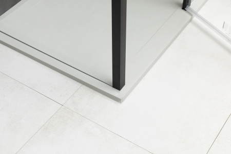 Боковая стенка Allen Brau Priority 3.31042.BBA 80х200 стекло прозрачное профиль черный