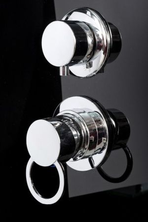 Душевая кабина AvaCan B90SBLACK 90х90 четверть круга с крышей ориентация универсальная