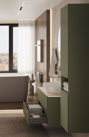 Шкаф-пенал Allen Brau Infinity 1.21009.CGM 40х180 подвесной цвет зеленый