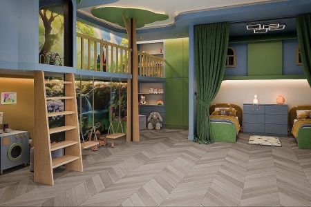Кварцвиниловая плитка Damy Floor CHEVRON LVT DF02-Ch-LVT Пале-Рояль толщина 0.25 см 43 класс 600х127
