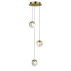 Светильник подвесной Delight Collection MD24001033-3A gold/clear