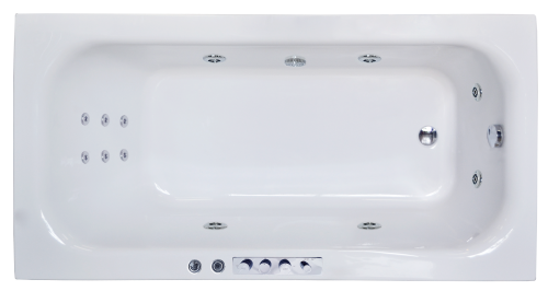 Ванна гидромассажная Royal Bath ACCORD RB627100CO 180х90 пристенная прямоугольная