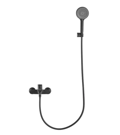 Смеситель для ванны Arrow AG3609MB настенный черный с душевым гарнитуром