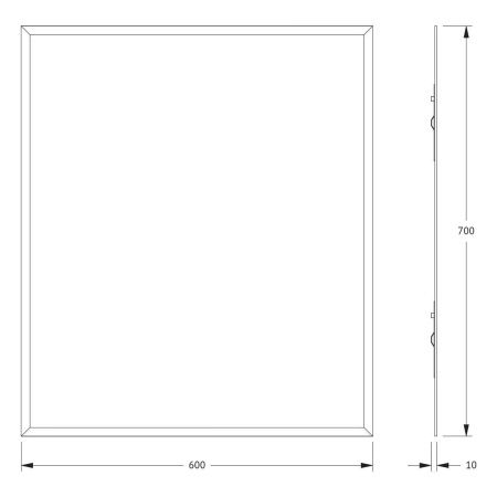 Зеркало Evoform Comfort BY 0914 60х70 подвесное