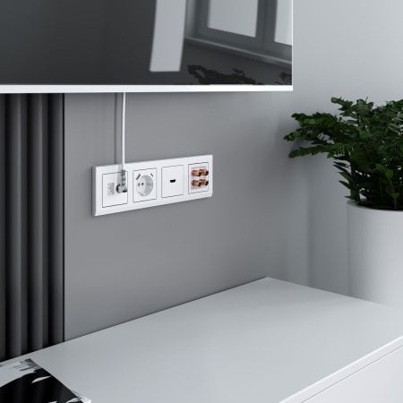 Розетка ТВ+Ethernet Werkel 4690389174414