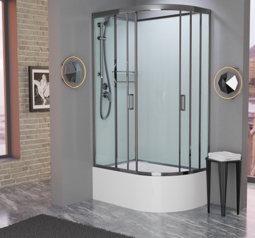 Душевая кабина Frank 188009 120х80 без крыши ориентация левая - фото 2 Душевая кабина Frank 188009 120х80 без крыши ориентация левая - фото 2