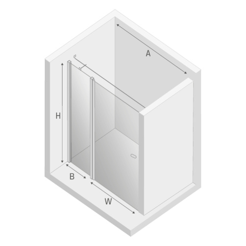 Душевая дверь New Trendy NEW SOLEO Copper brushed D-0521A-WK 90х195 стекло прозрачное профиль медь брашированная - фото 2