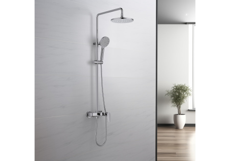 Душевая стойка Aquatek БЕТТА AQ2140CR настенная цвет хром