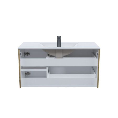 Тумба с раковиной Iddis Bild BIL10V0i95K 100х50 подвесная цвет коричневый