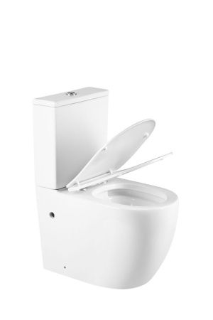 Унитаз напольный с бачком CHARUS TORRE BIANCA CT700-131W белый с сиденьем микролифт каскадный смыв