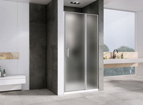 Душевая дверь Abber Sonnenstrand AG04120MS 120х195 стекло матовое профиль хром глянцевый - фото 2